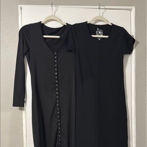 Black Long Sleeve Sheath Dress Work